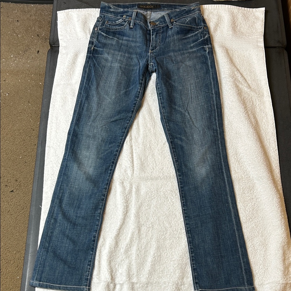 Goldsign Classic Blue Straight Leg Jeans